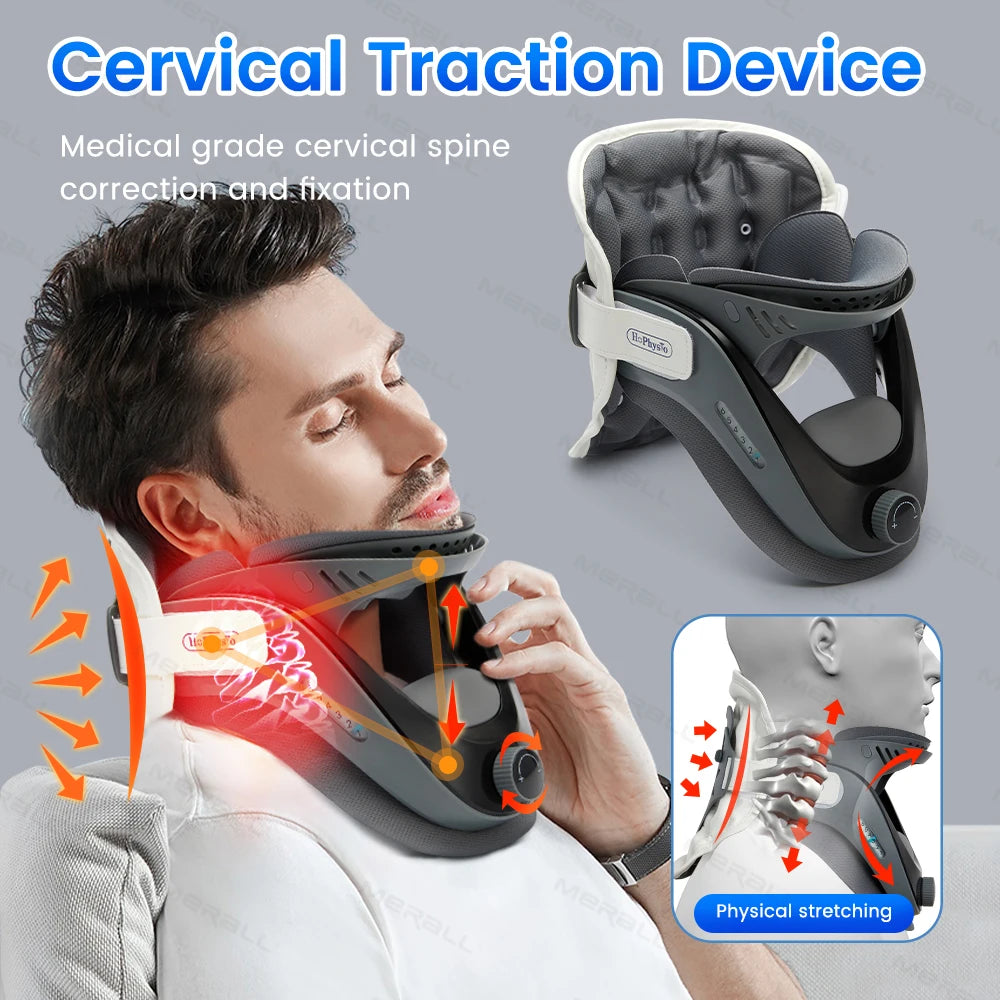 Neck Stretcher Cervical Traction Device Neck Posture Corrector Neck Brace Cervical Stretch Care Neck Support Relieve Neck Pain