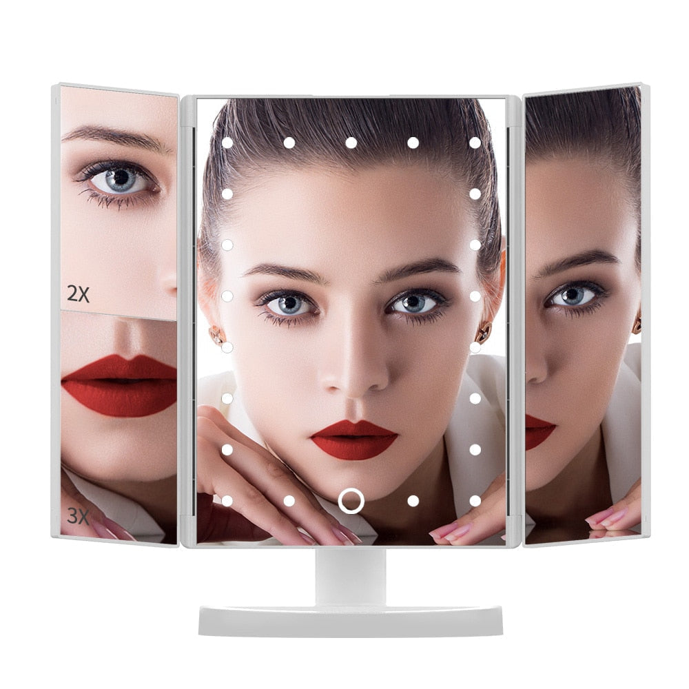 LED Touch Screen Makeup Mirror - Beeyouti