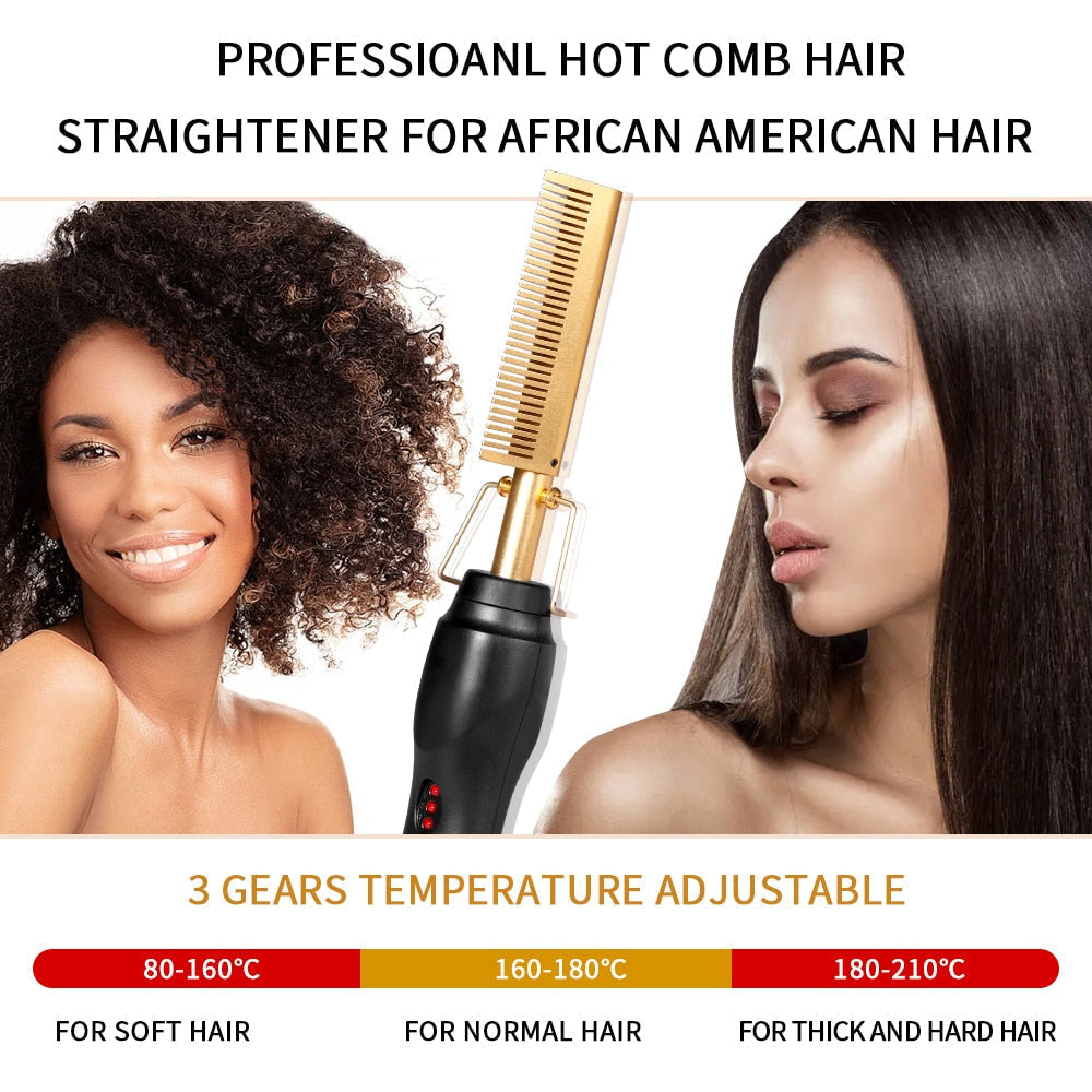 2 in 1 Hair Straightener Comb - Beeyouti